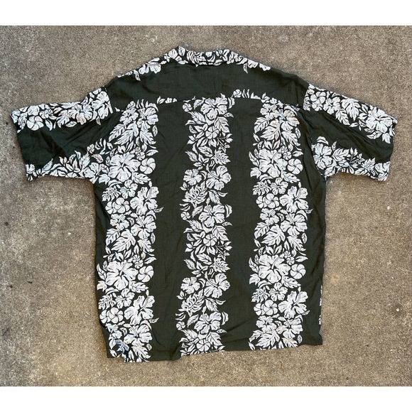 Vintage Ocean Current Mens Shirt XL Button Down 100% Rayon Tropical Floral Print - Picture 2 of 9